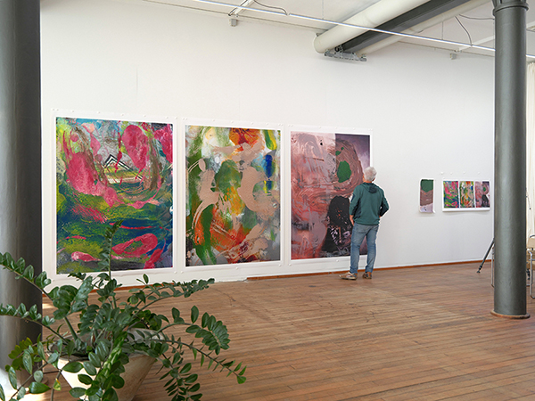W�hrend des Entstehungsprozesses im Druckatelier GAUTSCHI EDITIONS