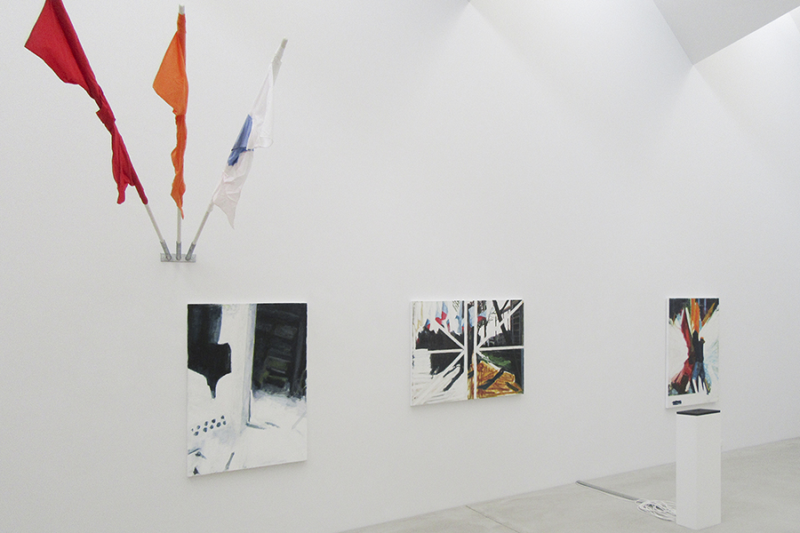 exhibition view: Oliver Krähenbühl, FLAG, art space R57, Zurich, 2014